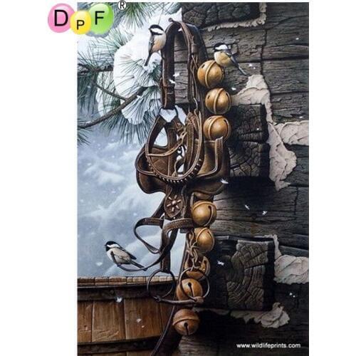 DPF DIY The bell birds 5D wall painting home decor diamond mosaic square diamond embroidery crafts diamond painting cross stitch