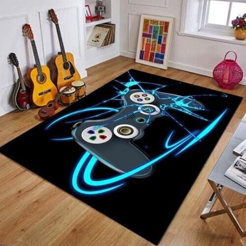 Gamer Controller Rugs Non-Slip Floor Mat Doormats Home Runner Rug Carpet for Bedroom Kids Play Mat Nursery Throw Rugs Yoga Mat