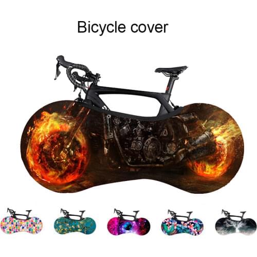 Bike Cover Indoor Bicycle Wheel Cover Dust-proof Storage Bag High Elastic Fabric Road MTB Bike Protector 158*62cm Bike Cover