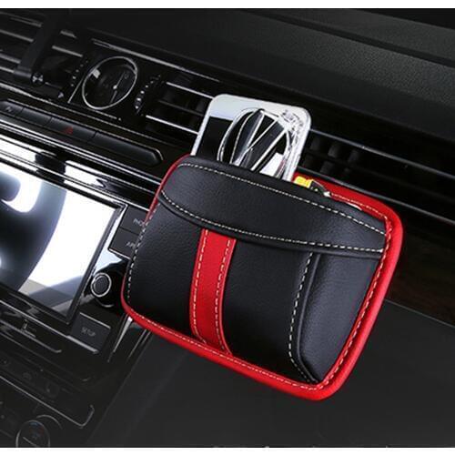 Multifunction Car Storage Box Car Pouch Bags Collecting Bag For Cards Mobile Phone Sticky Bag Car Organizer Interior Accessories