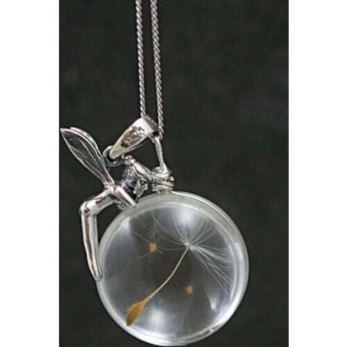 Fashionable Glass Ball Necklace Personalized Handmade Pendant Charming Clavicle Chain Exquisite Gift for Women BN