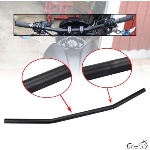 Motorcycle 1'' 25mm Iron Matte Black Handlebar For Harley Dyna Electra Glide Softail Road King FLHR Honda Yamaha Suzuki Kawasaki