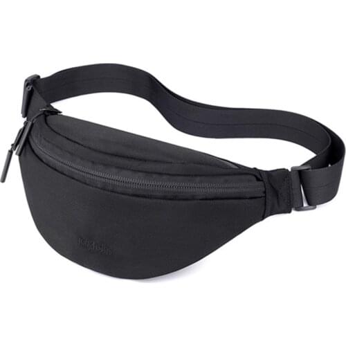 Men Nylon Fanny Pack Bum Hip Bag Cross body Messenger Bag Waterproof Multi-purpose Travel Male Sling Chest Belt Waist Pack Bags