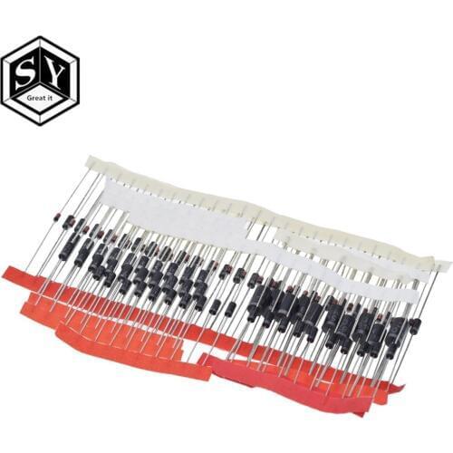 Fast Switching Schottky Diode kit set 1N4148 1N4007 1N5819 1N5399 1N5408 1N5822 FR107 FR207,8values=100pcs,Electronic Components