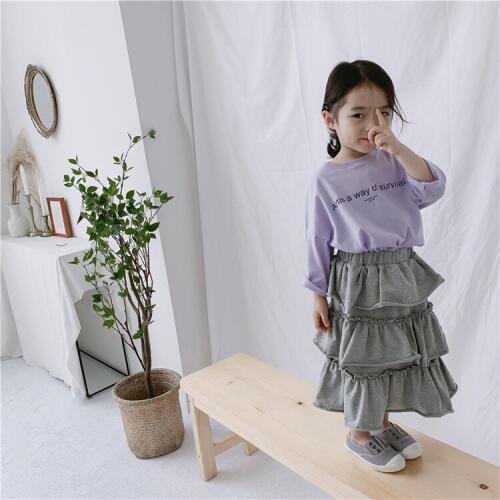 New Fashion Spring New Baby Girl Skirts Toddler Infant Kids Girls Reffle Skirt Baby Girl Clothes Childrens Wild Casual Skirt