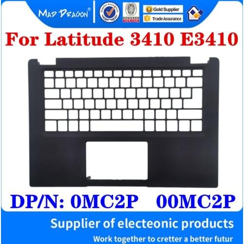 New 00MC2P 0MC2P 0VMY1K VMY1K 0GMYC0 GMYC0 0HX1C3 HX1C3 For Dell Latitude 3410 E3410 Laptop Palmrest Upper Cover Keyboard Case