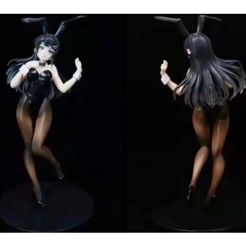 Animation wholesale Adolescent fools don't dream of bunny schoolgirls Sakurashima hemp clothes Stand boxed hand-heldfigure sexy