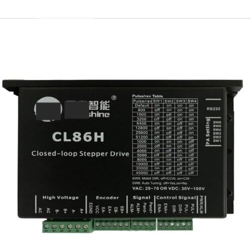 Original CL Serial Close Loop Stepper Motor Driver CL86H 2 Phase Input Voltage VAC20-80V Current 2-8A Match 86CME