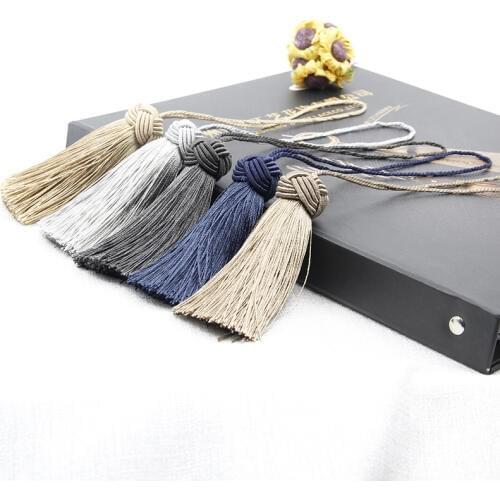 4PC/Bag Tassel Hanging Rope Tassel for Sewing Clothing Curtain Fringe Home Decoration Craft Room Accessories Hanging Ball DIY
