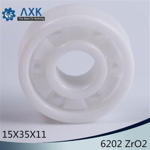 6202 Full Ceramic Bearing ( 1 PC ) 15*35*11 mm ZrO2 Material 6202CE All Zirconia Ceramic Ball Bearings