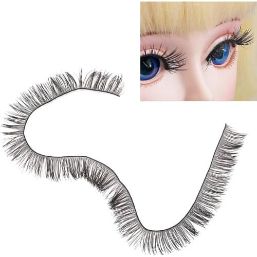 5PCS 20cm Length DIY Doll False Eyelashes Black Brown Tawny Eye Lash Dolls Accessories Doll Parts Toy Decoration Kids Gifts