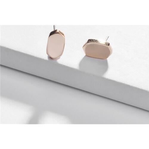 Fashion Trendy Designer Inspired Oval Studs Earrings for Women TX Brand Designer Oval Stone Studs Earrings