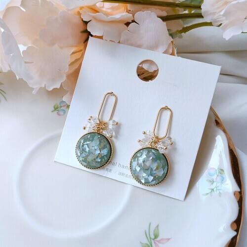 Drop Earrings for Women Fashion Geometric Crystal Luxurious Earrings Elegant Party Earrings Trendy 2020 Jewelry Wholesale