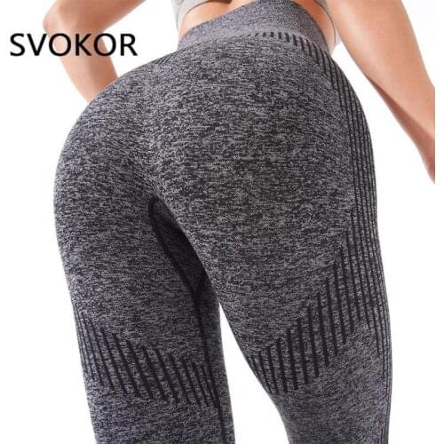 SVOKOR Seamless Leggings Sport Women Fitness Workout Legging Peach Hip Female Push Up Activewear Gym Booty Pants Athletic