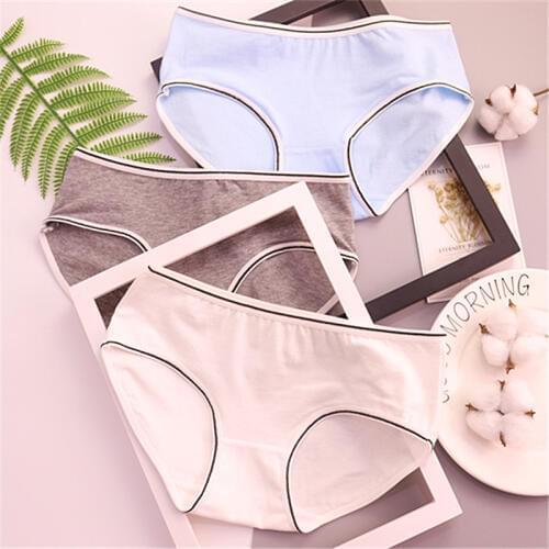 3pc Fashion Cotton panties womens Childrens Girls Underwear Breathable Lingerie Striped Kids shorts priefs Comfort Multi-color