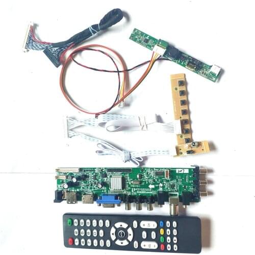 For M170ETN01.1 M170ETN01.3 LVDS 30Pin universal DVB digital HDMI-Compatible VGA USB AV TV 3663 1280*1024 LCD Controller board