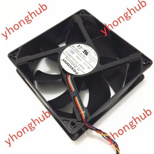 Foxconn PV123812DSPF01 DC 12V 0.9A 120x120x38mm Server Cooling Fan