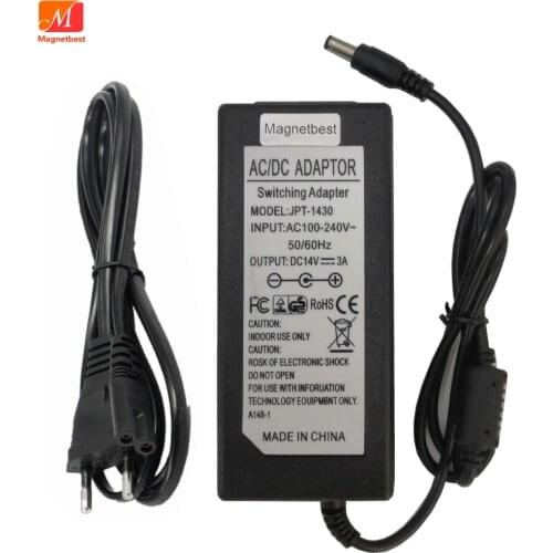 14V 3A 42W Adapter Charger 100-240v Ac 5.5x2.1mm-2.5mm DC Cable Power Supply