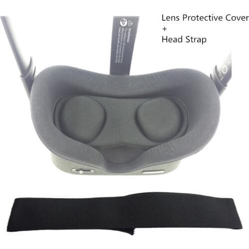Lens Protective Cover Anti Scratch+Head Strap Weight Reduction Comfortable For Oculus Quest VR Glasses Easy Clean Accessories