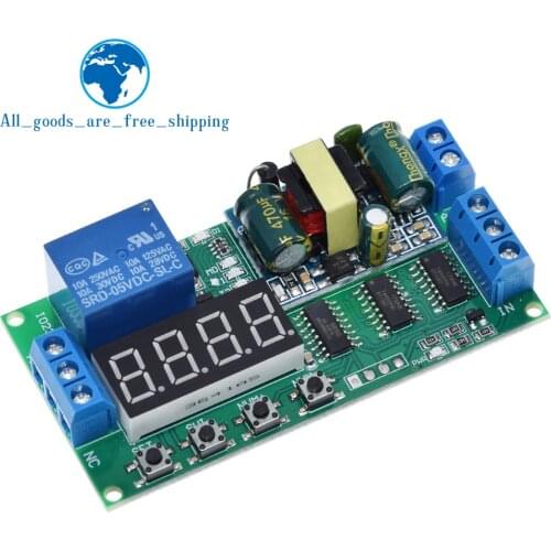TZT IO23B01 AC 110V 220V Converter Multifunction Self-lock Relay PLC Cycle Timer Module Delay Time Switch
