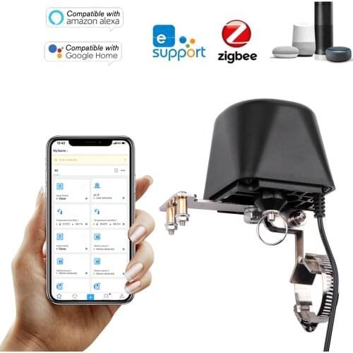 12V eWelink Zigbee Valve Smart Water/Gas Valve Automation Control Smart Home Valve Controller Compatible With Alexa Google Home