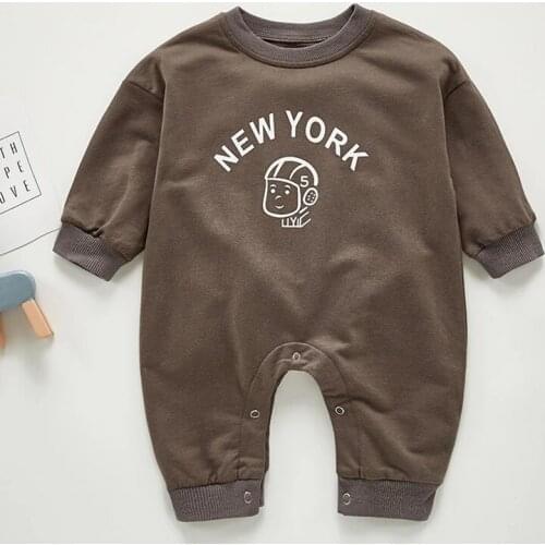 Baby Jumpsuit Baby Clothes Casual Baby Clothes Boys Romper Spring Long Sleeve Baby Boy Cartoon Letter Rompers