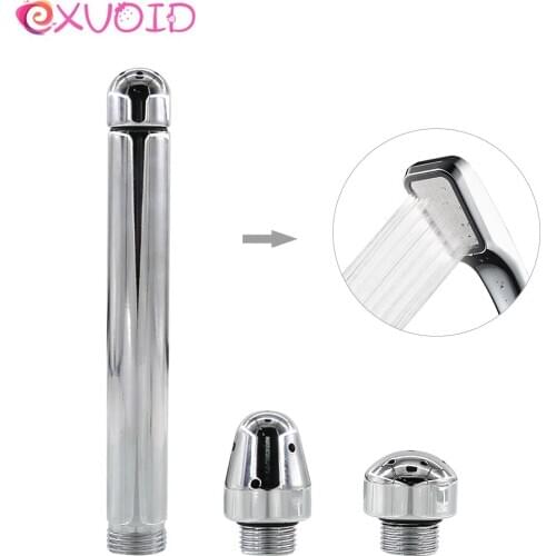 EXVOID Enema Anal Cleaner Shower Spray Shower Head Bidet Faucet Tap Private Parts Clean 3 Head/Set Vaginal Washing Sex Shop