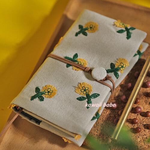 6 Ring Binder School Supplies Office Accessories Budget Book 2021 Agenda Planner Journal Notebook Notepad Stationery Cloth Cover