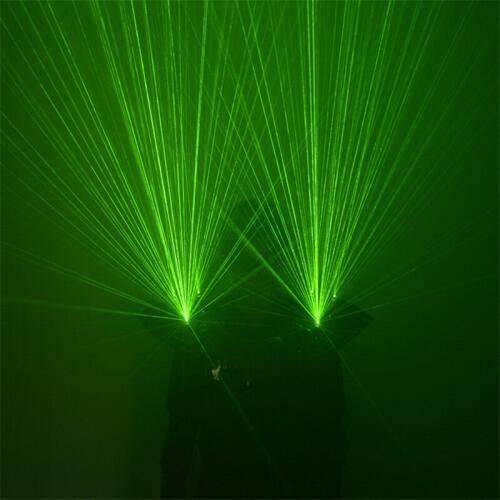 KS64 Laser men shoulder led costumes robot suit dj green laser beams projector dance wears vest outfits armor clothe ballroom dj