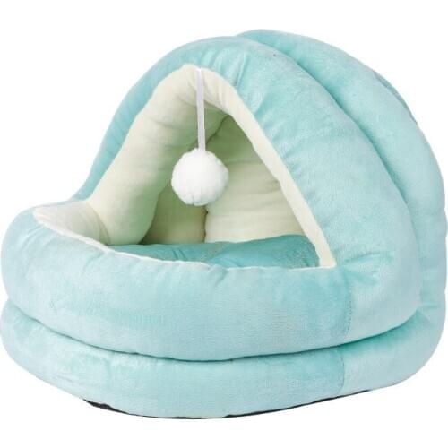 Pet Bed Puppy Kennel Sofa Polar Fleece Material Bed Pet Mat Cat House Cat Sleeping Bag Warm Nest Teddy Kennel with Inner Selling