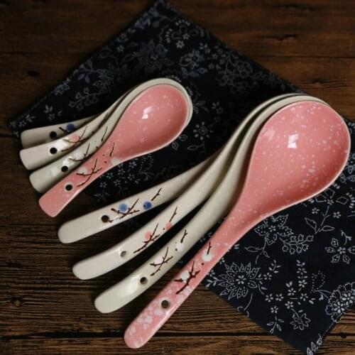 Bone China Spoon Dinnerware Dipper Dinner Service Ceramic Ladle Utensil Porcelain Tableware Scoop Household Kitchenware Supplies