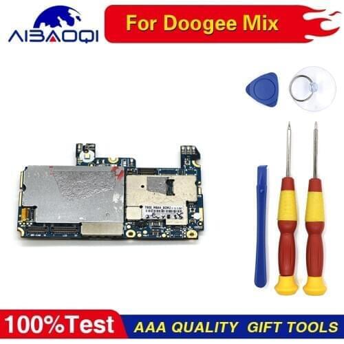 Mainboard 6G+64G ROM Motherboard Flex Cable Board for Doogee MIX Phone Android 7.1 Helio P25 Octa Core 5.5 Inch Parts Free Tools