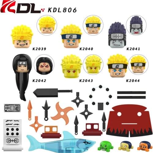 1pcs Narutos Mini Anime Action Figures Yakushi Kabuto Senju Tobirama Uzumaki Orochimaru Bricks Building Blocks Assembled Toys