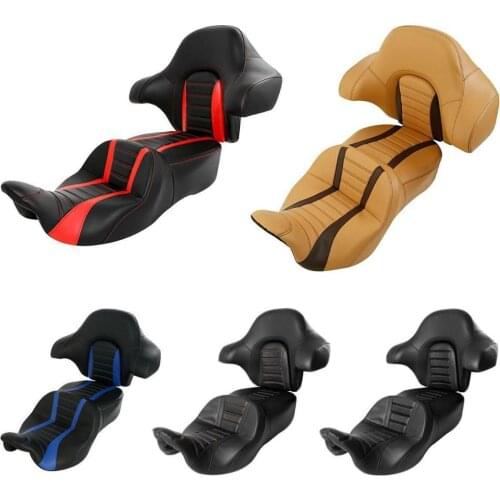 Motorcycle 5 Style Driver Passenger Seat Wrap Around Backrest For Harley Touring Street Glide 14-20