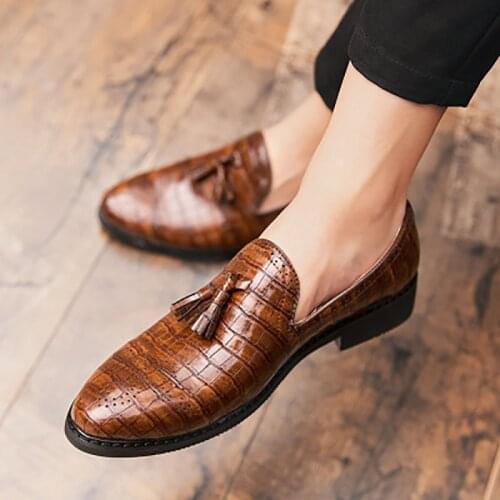2021 New Summer Retro Casual Mens Shoes High Quality Formal Shoes Business Shoes Tassel Gentleman Office Shoes For Men