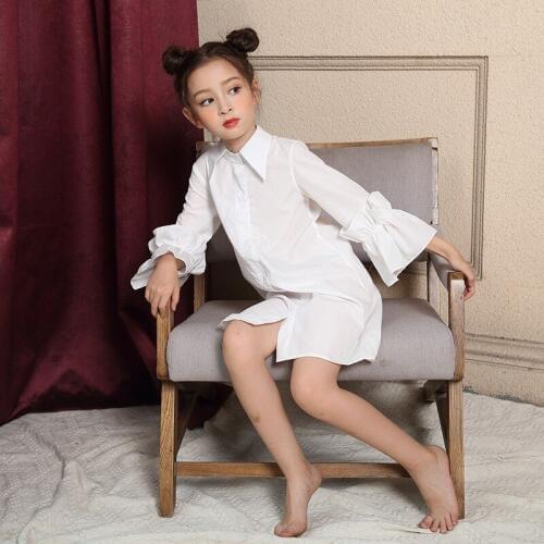 Mom and daughter clothes back to school clothes shirt long sleeves small big girls dress princess girls kids clothes fall