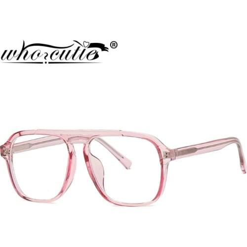 Anti Blue Blocking Light Optical Clear Glasses Women Men TR90 Acetate Frame Brand Design Fashion Crystal Pink Eyeglasses S257
