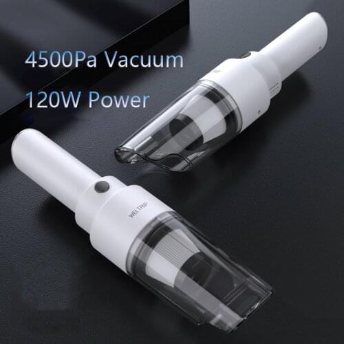 RACEFAS Handheld Wireless Vacuum Cleaner For Car Portable Wireless Car Vacuum Cleaner For Home Car Dry Cleaning 4500Pa Suction