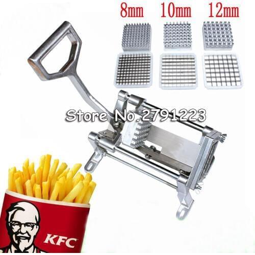 HOT Stainless Steel French Home Kitchen Fry Fries Potato Chips Strip Cutting Cutter Machine Maker potatoes tools