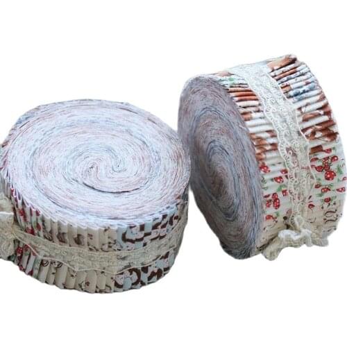 JIHONG Animal Patchwork Jelly Roll Hedgehog Printed Cotton Fabric Strip Cloth Sewing Material 6x100cm TJ4147
