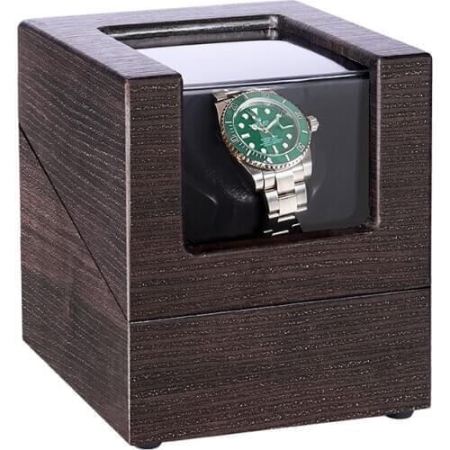 Portable Repair Single Watch Winder With Quiet Motor Wooden Storage Box Practical Automatic Watches Rotation Mode Professional