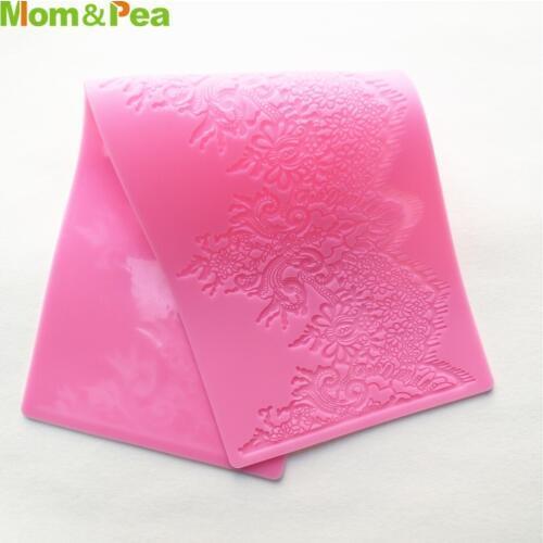 Mom&Pea GX290 Silicone Lace Mold Cake Decoration Fondant Cake 3D Mold Food Grade Silicone Mould