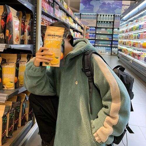 Thickened Loose Fashion Coat Mens Hooded Warm Parka 2021 Winter New Casual Oversize Coat Korean Streetwear