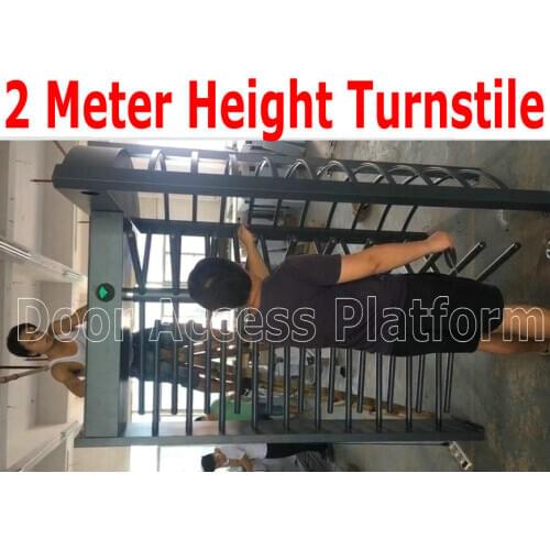 2 Meter Height Gate Stainless Steel Case Full height Turnstile, Safety Barrier access control turnstile rotate turnstile kit