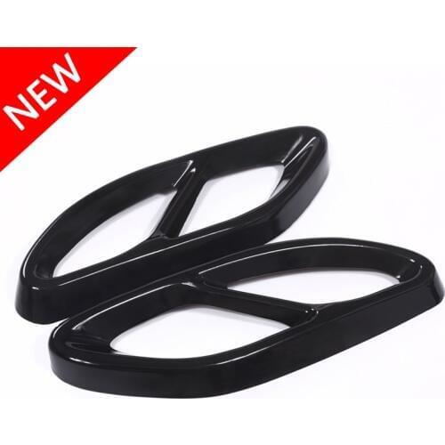 Top Quality For Mercedes Benz GLC A B C E Class X253 W205 Coupe W213 W176 W177 W246 W247 2016-2019 Exhaust Pipe Cover Trim Steel