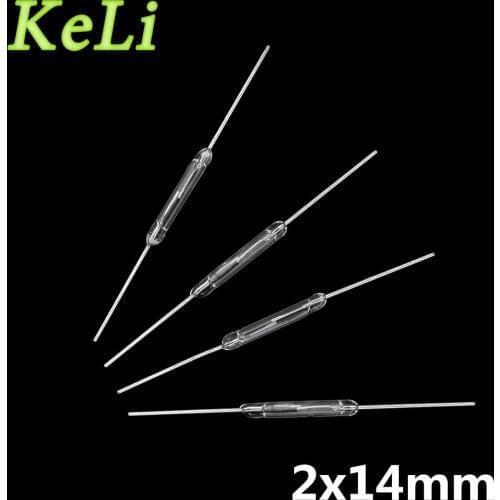 10PCS/LOT Reed switch 2x14mm white glass 100% NEW Original