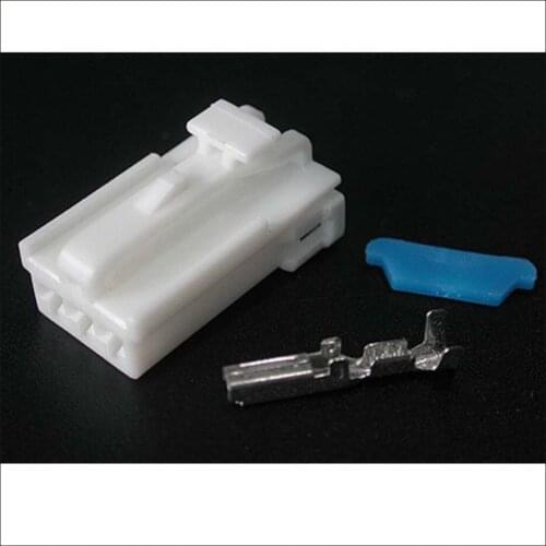 200SET wire male connector Black female cable connector terminal Terminals 3-pin connector Plugs sockets seal DJ7032Y-2-21