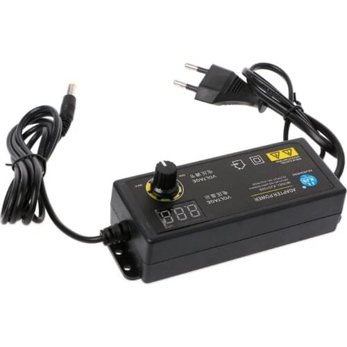 2021 New 60W 3-24V Adjustable Adapter With Display Screen Of Voltage DC5.5x2.1/2.5mm