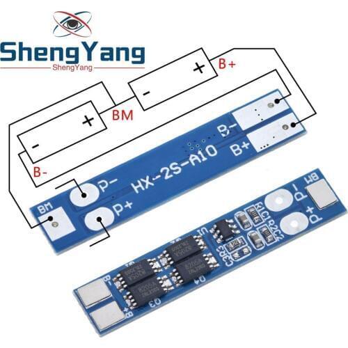 2S 7.4V 8A Li-ion 18650 Lithium Battery Charger Protection Board 8.4V Overcurrent Overcharge / Overdischarge Protection