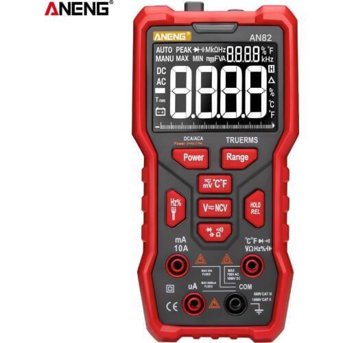 AN82 9999 Counts Digital multimeter esr meter testers True-RMS automotive electrical dmm transistor peak meters resistor test